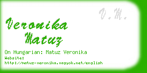 veronika matuz business card